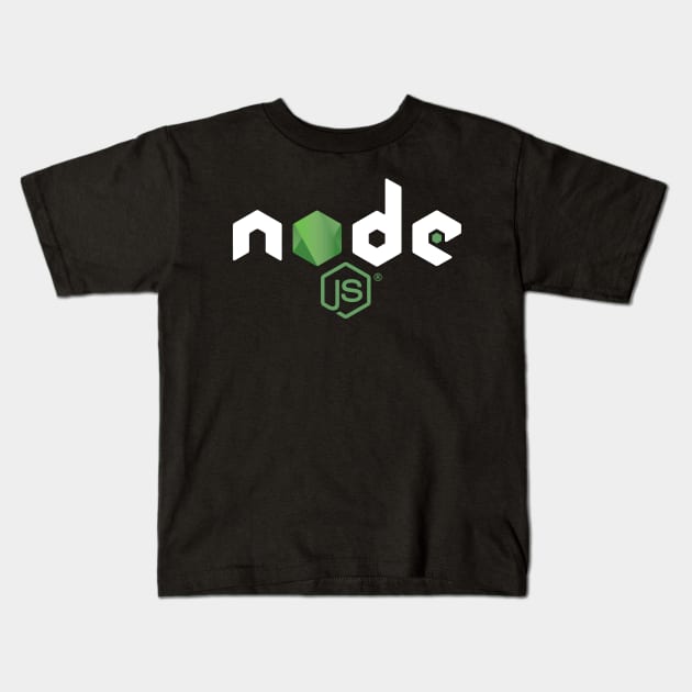 Node JS Logo Kids T-Shirt by hipstuff